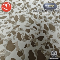 Tissu en nylon Cordura 500D enduit PU, camouflage Desert Duck Hunter, tissu hydrofuge pour sacs et bagages d'extérieur