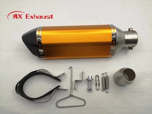 Offre Spéciale silencieux de moto d'entrée en fibre de carbone en acier inoxydable coloré de 1.5 ''-2" avec <span class=keywords><strong>DB</strong></span> <span class=keywords><strong>Killer</strong></span> <span class=keywords><strong>amovible</strong></span> pour moto de rue - Product Image 5