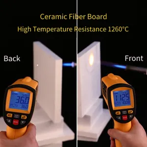उच्च गुणवत्ता 1050-1900c सिरेमिक फाइबर बोर्ड एल्यूमीनियम सिलिकेट सिरेमिक फाइबर बोर्ड के लिए भट्ठा अस्तर