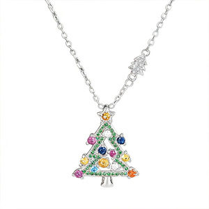 Collana con Ciondolo a Stella per Albero di Natale da Donna, Gioiello Colorato alla Moda per le Feste, Idea Regalo - Product Image 5