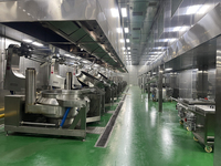 Marmite de cuisson multi-têtes chauffée au gaz avec agitation automatique et basculement pour usine alimentaire