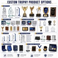 Adornos Decorativos de Madera con Forma Personalizada y Medalla de Cristal para Eventos de Danza y Música, Trofeo de Madera y Cristal