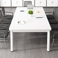 HYZ-236X Grande table de conférence en acier, design moderne pour salon, bureau, salle de conférence, fabrication artisanale avec démontage facile