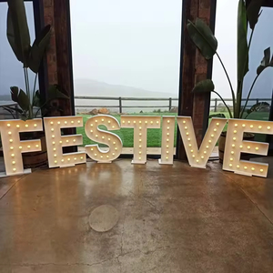 ไฟตัวอักษรสำหรับตกแต่งงานปาร์ตี้วันเกิดงานแต่งงานไฟตัวอักษรแบบกำหนดเองใช้แบตเตอรี่ - Product Image 6