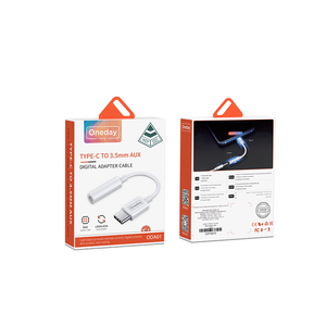 Oneday ODA01 personalizado, adaptador de 3,5mm, adaptador de auriculares AUX, Conector de auriculares, teléfono portátil, <span class=keywords><strong>Usb</strong></span> <span class=keywords><strong>C</strong></span>, convertidor de adaptador de Audio de 3,5mm - Product Image 5
