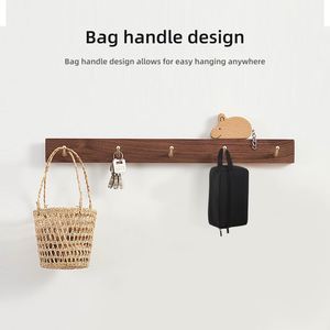 Sac de toilette de voyage noir avec fermeture éclair, organiseur de cosmétiques suspendu pour femmes et hommes - Product Image 2