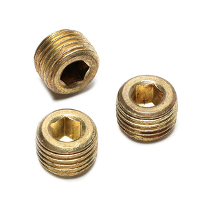 Hujiang Kupfer-Stahl Sechskant-Steckverbinder mit Reinigungsfläche und 0,25 Zoll Montagelochdurchmesser - Product Image 2