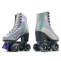 Vente en gros de nouveaux modèles de patins à roulettes à talons hauts avec roues multicolores, chaussures de patinage lumineuses