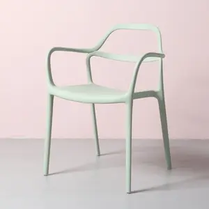 Plastic molded chairs arms plastic dining chair