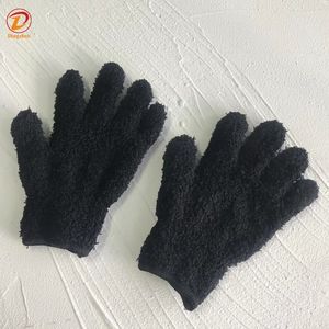 Gants de démaquillage en microfibre avec logo OEM, cinq doigts, super doux, pour le visage et les yeux - Product Image 3