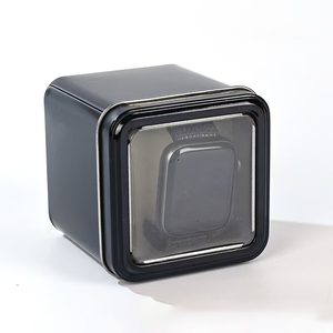 Nhà Máy Bán buôn tùy chỉnh kim loại <span class=keywords><strong>tin</strong></span> hộp đồng hồ quà tặng đồ trang sức bao bì <span class=keywords><strong>tin</strong></span> container với cửa sổ rõ ràng - Product Image 2