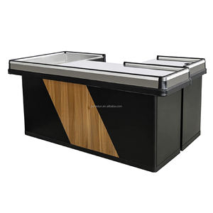 卸売小売ハイパーマーケット現金カウンターデスク、高速チェックアウトカウンターデスク - Product Image 1