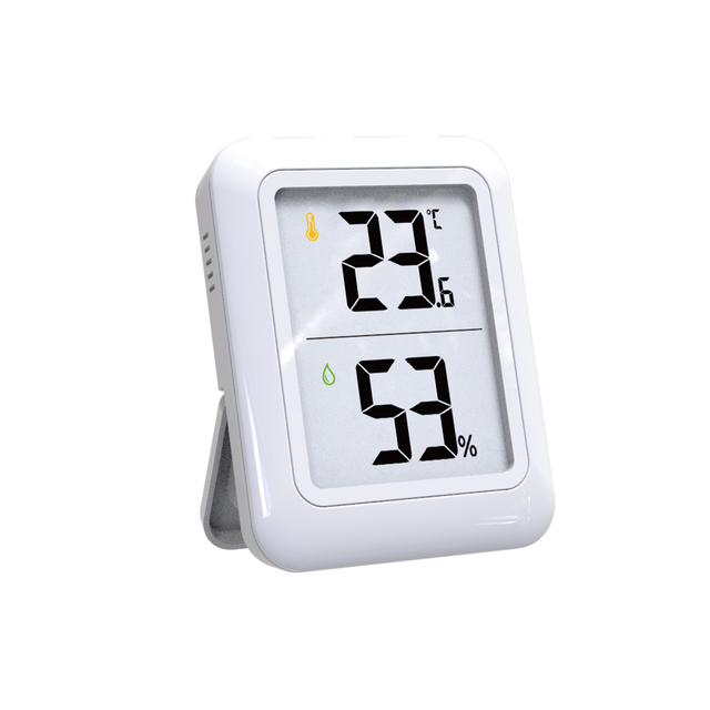 PROTMEX Indoor Moisture Tester Digital Hygrometer PT19D Smart Thermometer White GS Certified Minimalist Design 60g 2xAA Battery