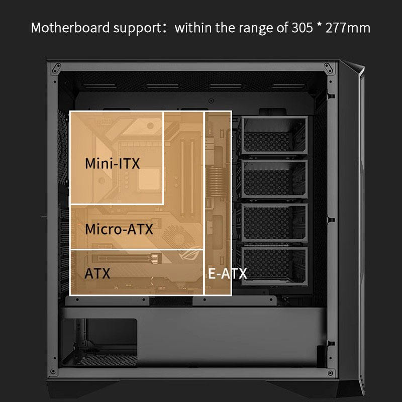 High Quality ATX Computer Case for Gaming and Server Use