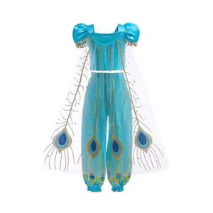 Disfraz de Princesa Clásico para Niñas, Disfraz de Jazmín de Aladdin para Fiesta de Halloween con Accesorios - Product Image 2
