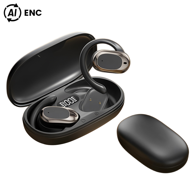 M57 Wireless Sports Headphones Air Conduction Open Ear Waterproof Gym Cycling Headphones with Ear Hooks