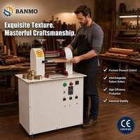Machine de gaufrage semi-automatique BANMO pour ceintures, outil de marquage industriel du cuir à rouleaux rotatifs, prix d'usine en gros