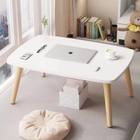 Petite table basse en bois de style pastoral pour chambre et extérieur – Meuble de maison populaire sur internet