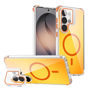 เคสแม่เหล็กไล่เฉดสีแบบด้านคุณภาพสูงสำหรับ Samsung S26 S24 S25 Ultra A57 A36 A37 A56 A17 A26 พร้อมฟิล์มเลนส์และขาตั้ง - Product Image 1