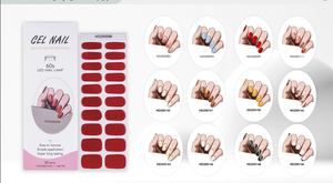 Uñas Postizas con Diseño Floral, Forma de Almendra, Longitud Media, Acrílicas, para Aplicación en Dedos - Product Image 5