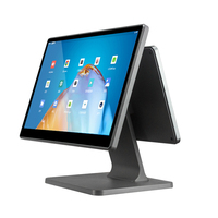 OEM ODM Écran tactile capacitif 15,6 pouces POS tout-en-un ultra fin Caisse enregistreuse Centres commerciaux Système Android Intel I3 4+64 Go