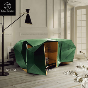 ตู้เก็บของด้านข้างสำหรับห้องครัวหรูหราปรับแต่งได้เฟอร์นิเจอร์ตู้ตู้ตู้อเมทิสต์หรือสีมรกตโต๊ะบุฟเฟต์ - Product Image 3