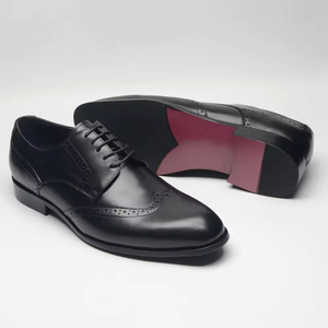 Zapatos Oxford Casuales de Negocios de Alta Calidad 2025 para Hombre, Parte Superior de Cuero Genuino, Cierre con Cordones, Punta Puntiaguda, Entresuela de Goma Evergreen - Product Image 2
