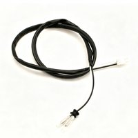 Kabel Harness Konektor Ganda Khusus dengan Selubung Pelindung Luar Hitam, Terminal Spade & Konektor Putih untuk Refrigerasi