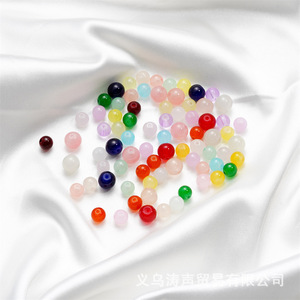 Cuentas Sueltas de Vidrio de 10 mm, Redondas, Imitación de Jade, para Fabricación de Joyería, Venta al por Mayor - Product Image 2