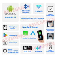 12.3 "Qualcomm 1920*720 Android 12 lecteur multimédia DVD Carplay sans fil pour BMW série 1/2 F20 EVO Auto GPS Navigation stéréo