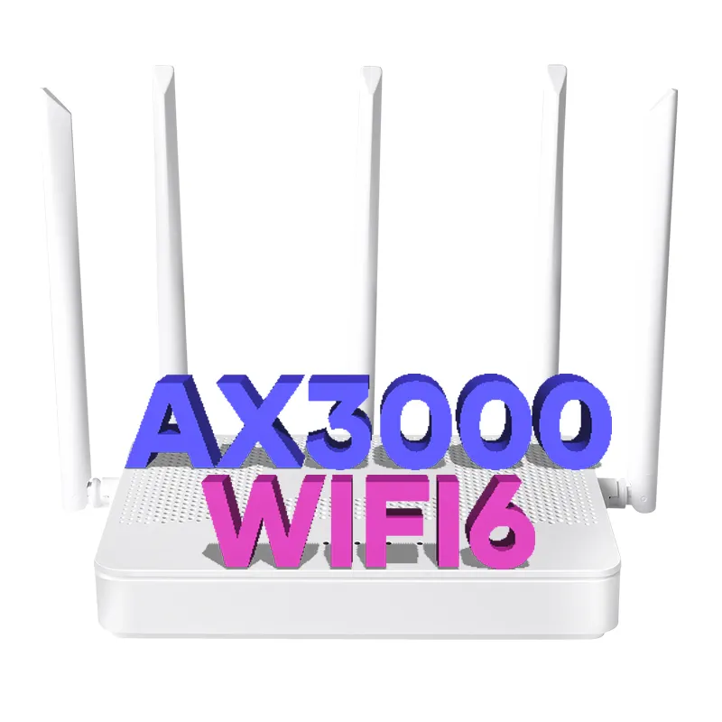 Tốt nhất ax3000 ax6000 3000Mbps 1ge WAN 3ge Lan 5 anten wifi6 giải pháp Modem Router wifi 6