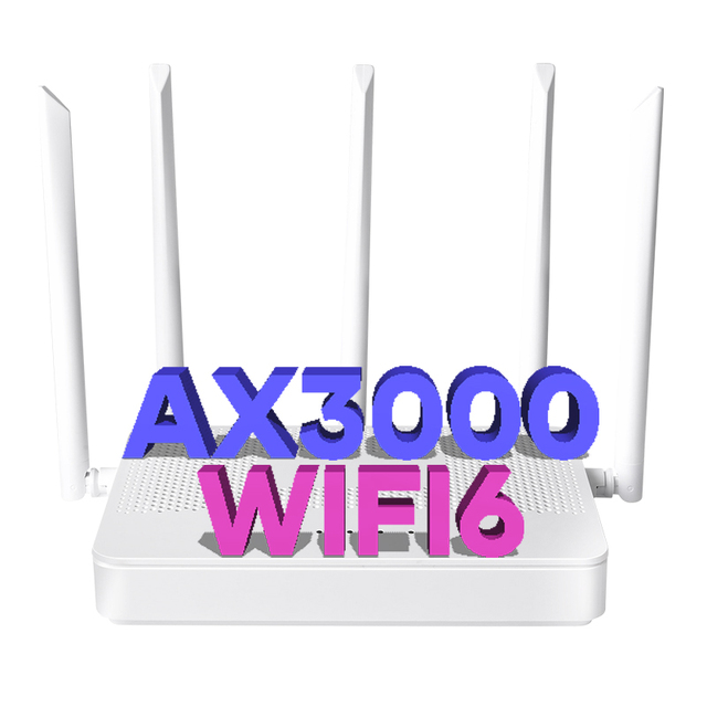 Best Ax3000 Ax6000 3000Mbps 1GE Wan 3GE Lan 5 Antennas Wifi6 Solution Modems Router Wifi 6
