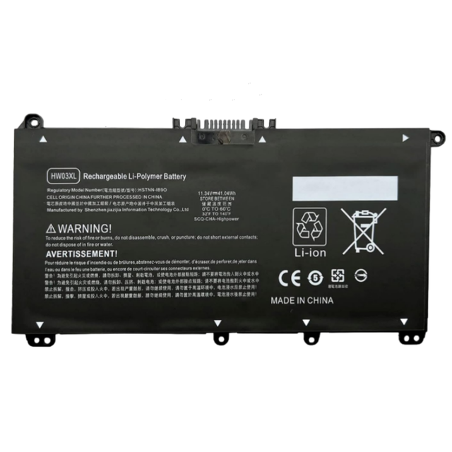 Replacement Laptop Battery HW03XL for HP Pavilion 15 15-eg0000 15-EG0XXX Series HW03XL HSTNN-IB90 HSTNN-IB9O 11.34V