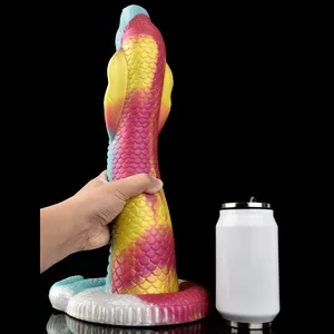 Gode en forme <span class=keywords><strong>de</strong></span> <span class=keywords><strong>serpent</strong></span> Gode monstre énorme Gode dragon flexible Gode pénis super réaliste pour hommes femmes - Product Image 2