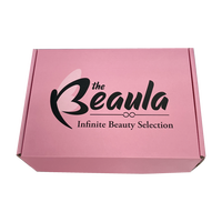 Boîtes postales ondulées noires emballage boîte personnalisée avec emballage de logo pour vêtements chaussures robe