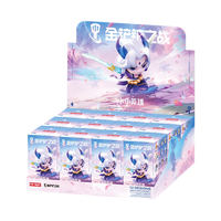 Оригинальный набор POP MART TFT Little Heroes Series, 12 шт., мини-фигурки в слепых коробках, настольное украшение, коллекционный подарок