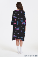 Pyjamas en bambou doux d'usine d'origine à manches longues T-Shirt surdimensionné de nuit vêtements de nuit robe de nuit chemises de nuit pour femmes t-shirt de nuit