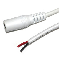 Passen Sie das Gleichstrom kabel 5,5mm * 2,1mm/5,5*2,5mm/3,5*1,35mm/4,0*1,7mm Lauf-Stecker an abisolier tes und verzinntes Kabel an