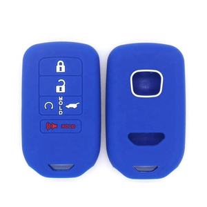 Funda de silicona para llave de coche con 5 botones y llavero para Civic CRV Accord Pilot 2015 2020 - Product Image 1