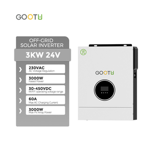 GOOTU 30-400VDC 宽电压光伏输入 3000W 24V 离网 <span class=keywords><strong>3</strong></span> KW 太阳能逆变器，带 80A MPPT 太阳能充电控制器 - Product Image 2