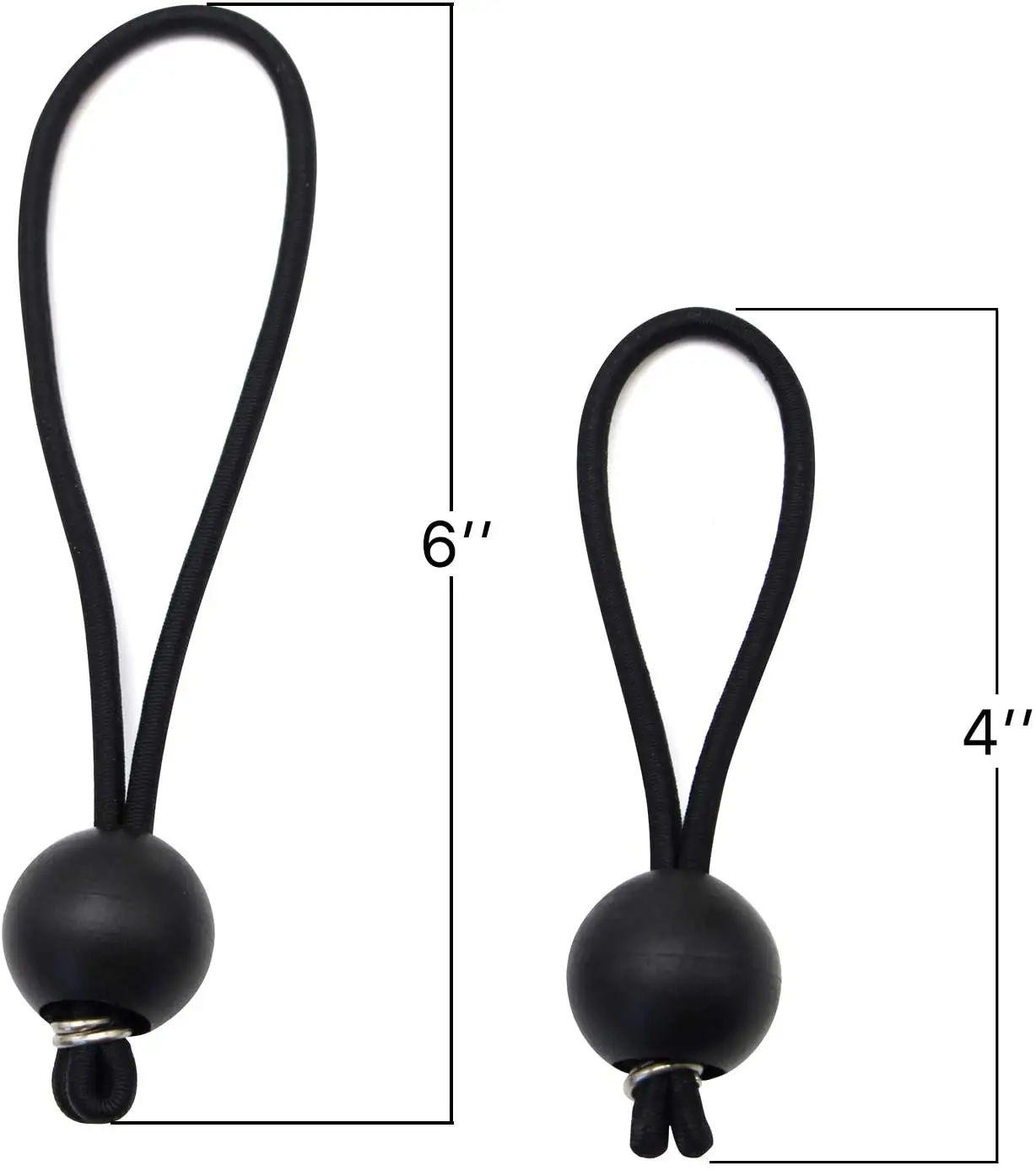 Fecho de esfera super bungee 6mm, fio elástico de choque de 5.2mm,5.6mm 900-950n cn; eb winco 30cm 12"