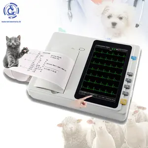 Vet ECG/ekg Máy thú y 6 kênh động vật sử dụng