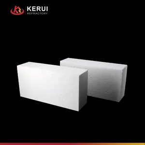 KERUI изготовлен из высокотемпературного изоляционного материала, легкий кирпич с высоким содержанием глинозема для высокотемпературной печи