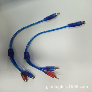 Rca Audio Cable 1 To 2 Signal Adapter Male Female Connector For <b>Car</b> <b>Amplifier</b> Audio System BlueMing 12v Wiring - Product Image 5