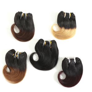 Extensions de cheveux brésiliens Remy, lots de cheveux noirs, ondulés, 1/4/6 lots de cheveux humains - Product Image 5