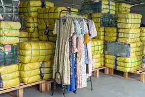 SH05 Ropa <span class=keywords><strong>de</strong></span> Verano Usada para Mujer en Oferta, Vestidos <span class=keywords><strong>de</strong></span> Segunda Mano/<span class=keywords><strong>Pantalones</strong></span> Anchos Casuales/Camisetas/Shorts en Stock - Product Image 6