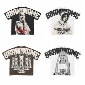 High Quality Streetwear Boxy Fit T-Shirt <b>Drop</b> Shoulder 100% Cotton Oversized Heavyweight <b>Acid</b> Wash Regular Length Men t shirt - Product Image 4