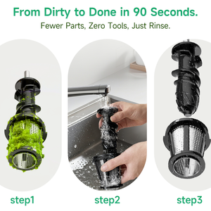 Extracteur de jus à froid multifonctionnel pour fruits et légumes, facile à nettoyer, à pression lente pour usage domestique - Product Image 5