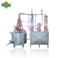 Whisky Soju Gin Vodka Brandy Alcool Sake Rhum 20HL 2000L Tiantai Grand Pot Encore Distillateur Équipement Cuivre Distillateur Machine