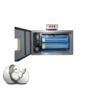 Digital Egg Incubator Stainless Steel Medium-Sized Automatic Turning Chicken Hatching Machine with Blue Trays and <b>Control</b> Panel - Product Image 1